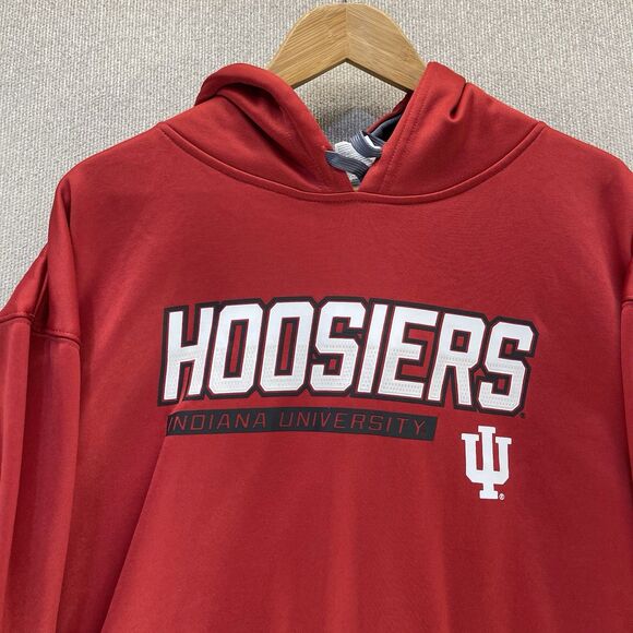 Indiana Hoosiers Hoodie Hooded Sweatshirt Pullover Men's XL Pro Edge - Picture 3 of 8